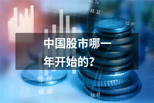 中国股市哪一年开始的？