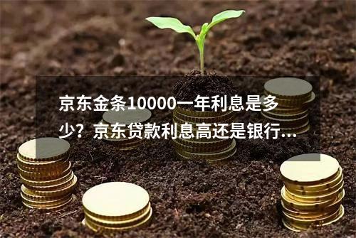 京东金条10000一年利息是多少？京东贷款利息高还是银行利息高？
