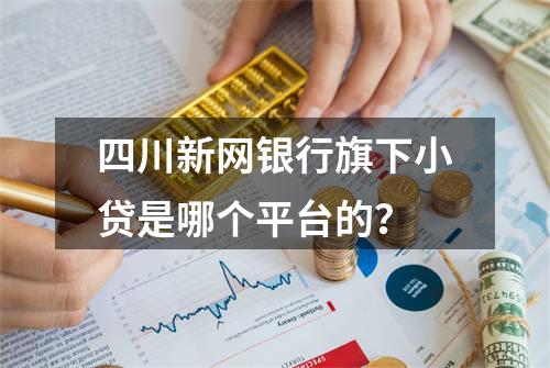 四川新网银行旗下小贷是哪个平台的？